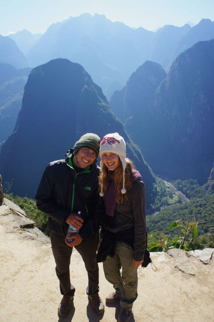 Fabienne et benoit devant le Machu Picchu au Pérou