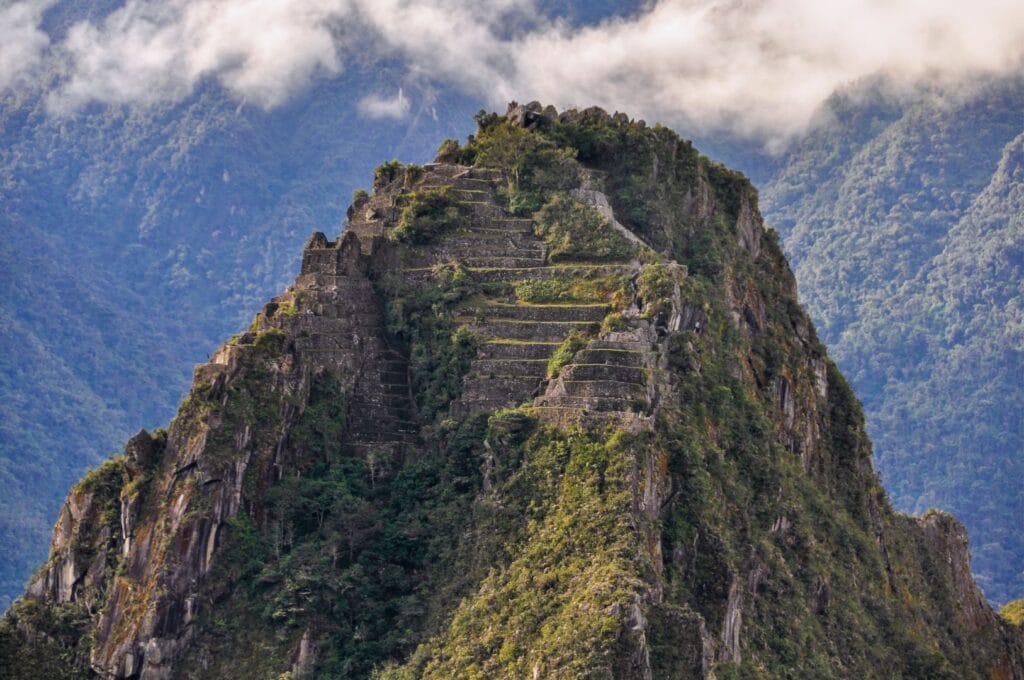 the summit of wayna picchu mountain