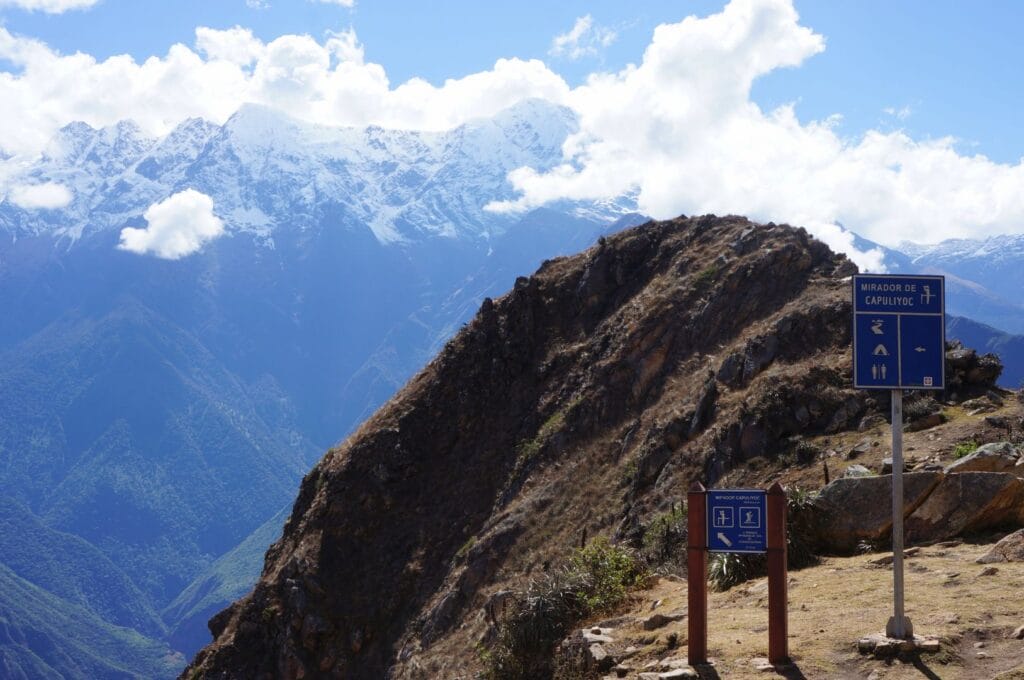 mirador de capuliyoc, début officiel du trek de choquequirao