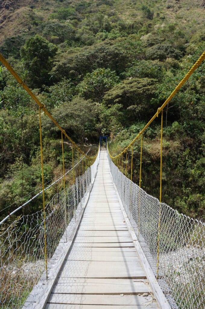 le dernier pont du sentier avant hidroelectrica