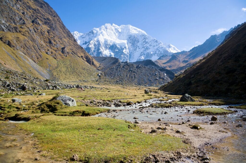 Mount Salkantay in the Vilcabamba mountain range