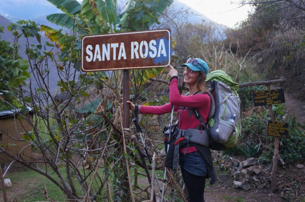 camping de Santa Rosa sur le trek de Choquequirao