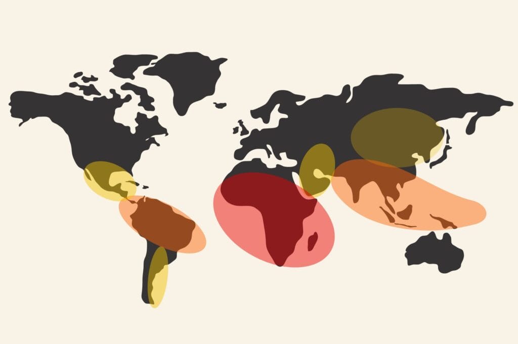 Map of malaria risk zones