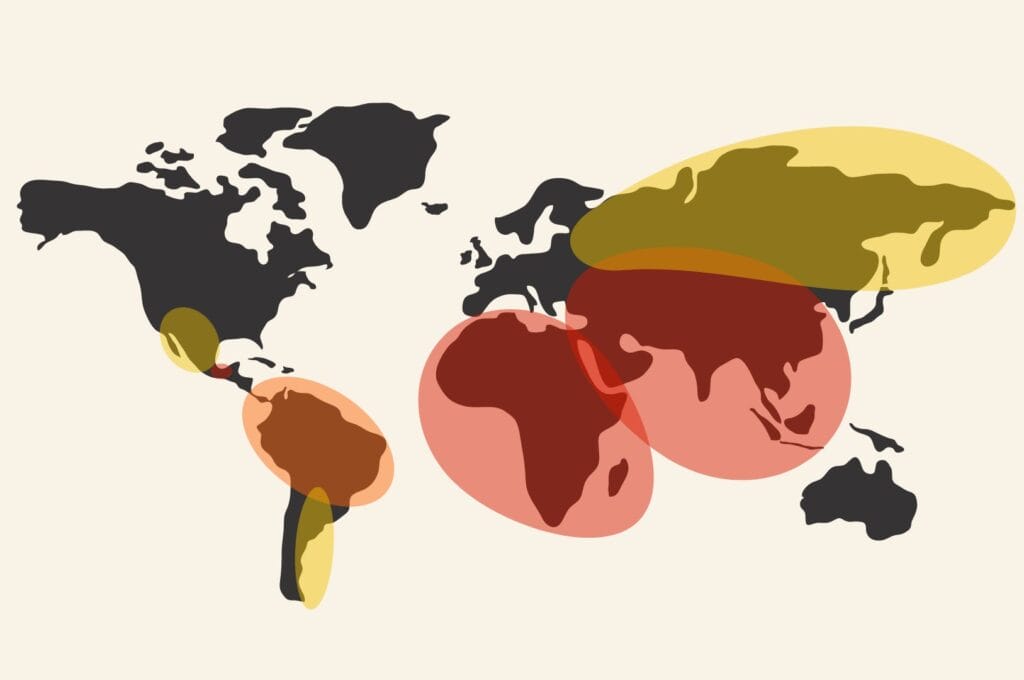 Map of rabies risk zones