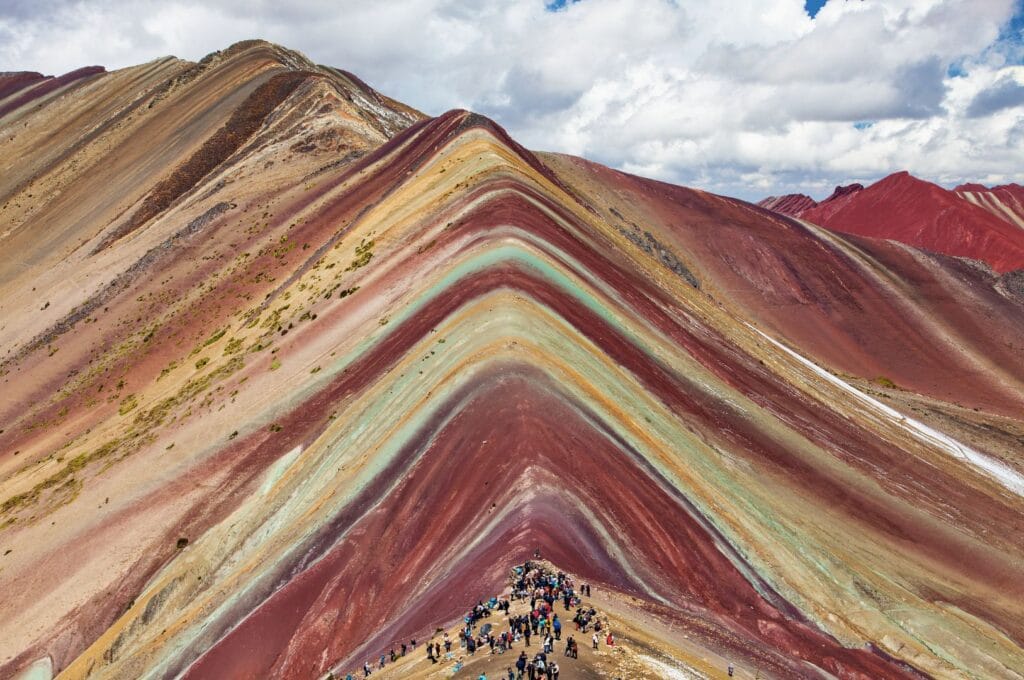 Mountain of 7 colors, Vinicunca, in Peru