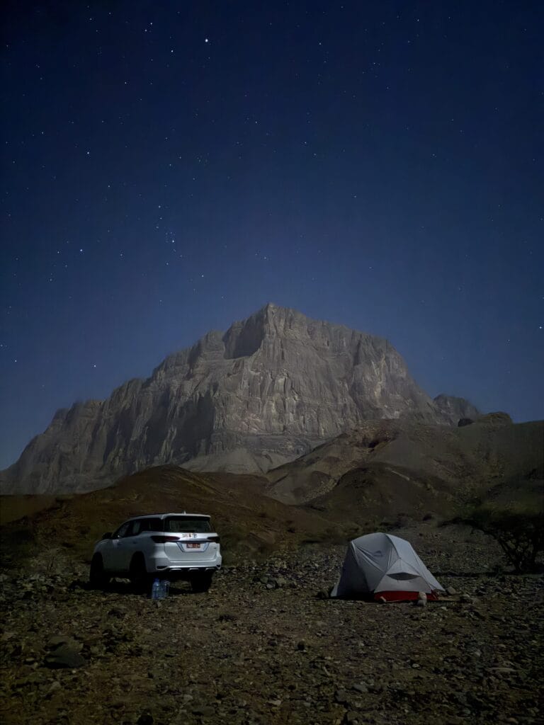 Starry night near Jebel Misht