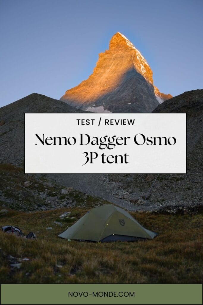 review of the nemo dagger osmo 3p tent