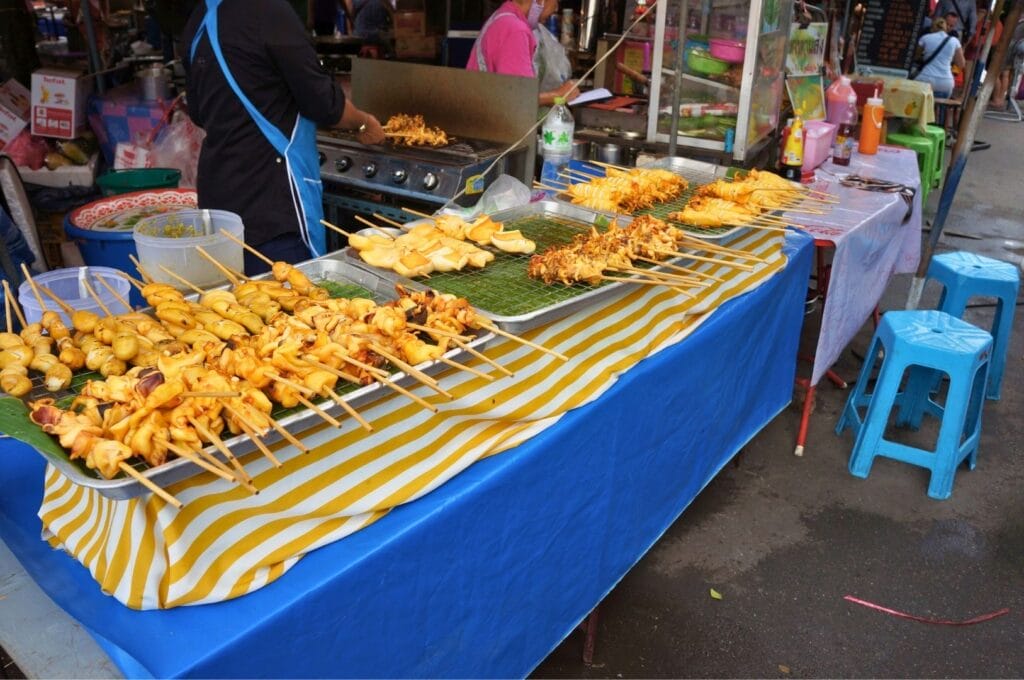 stand de street food en Thaïlande