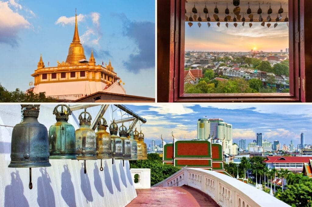 le temple Wat Saket à Bangkok