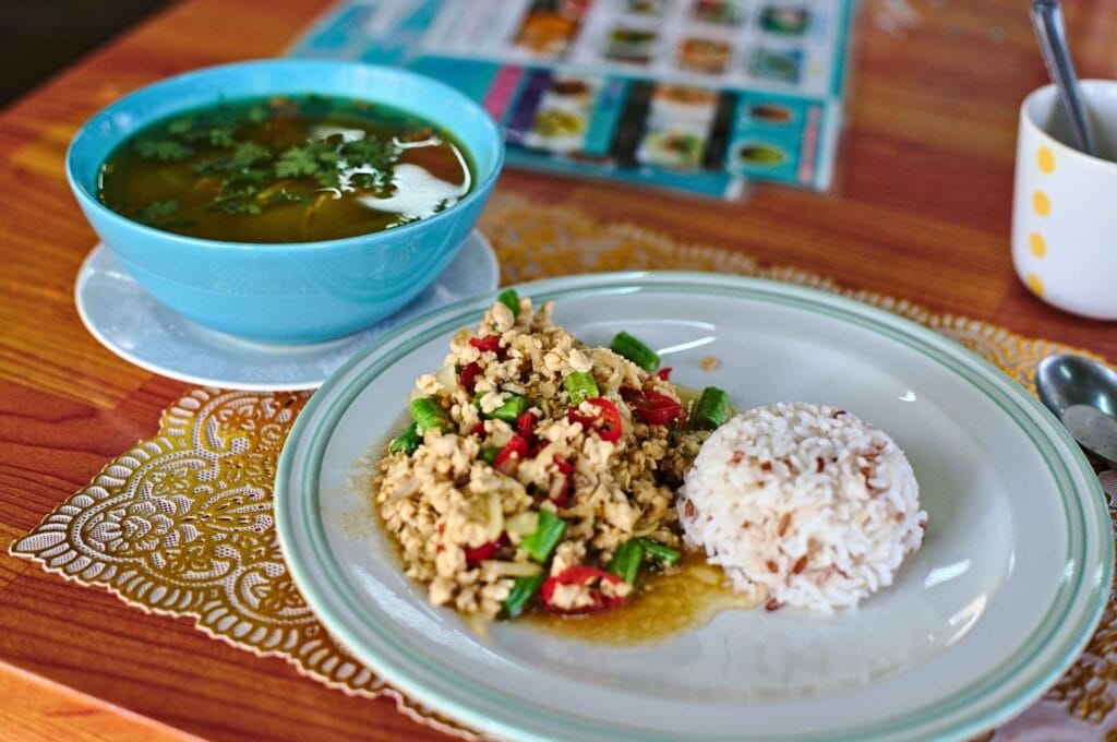 plat réalisé lors du cours de cuisine thaïe