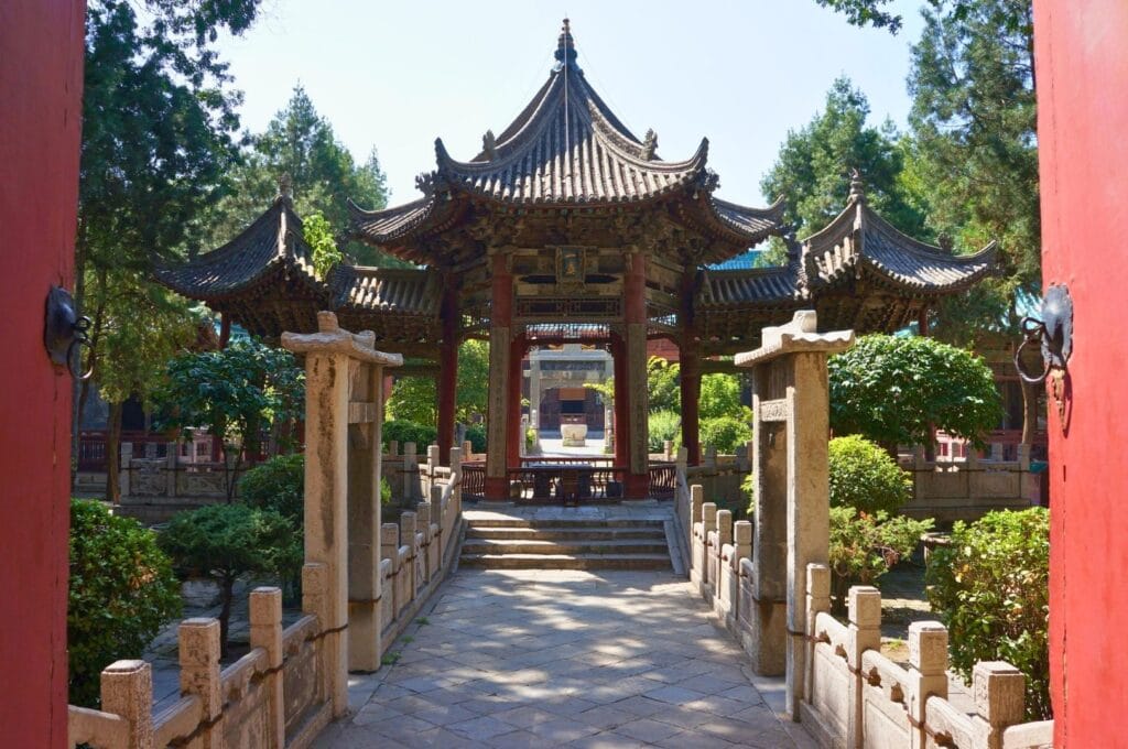 allée extérieure à la grande mosquée de Xi'an