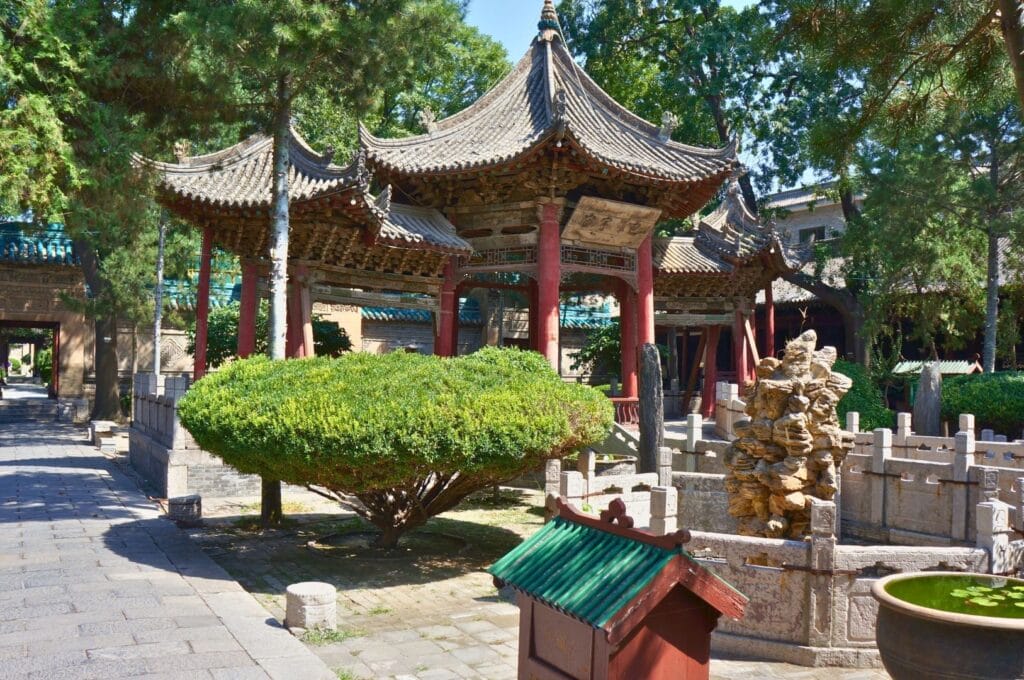 cour autour de la grande mosquée de Xi'an
