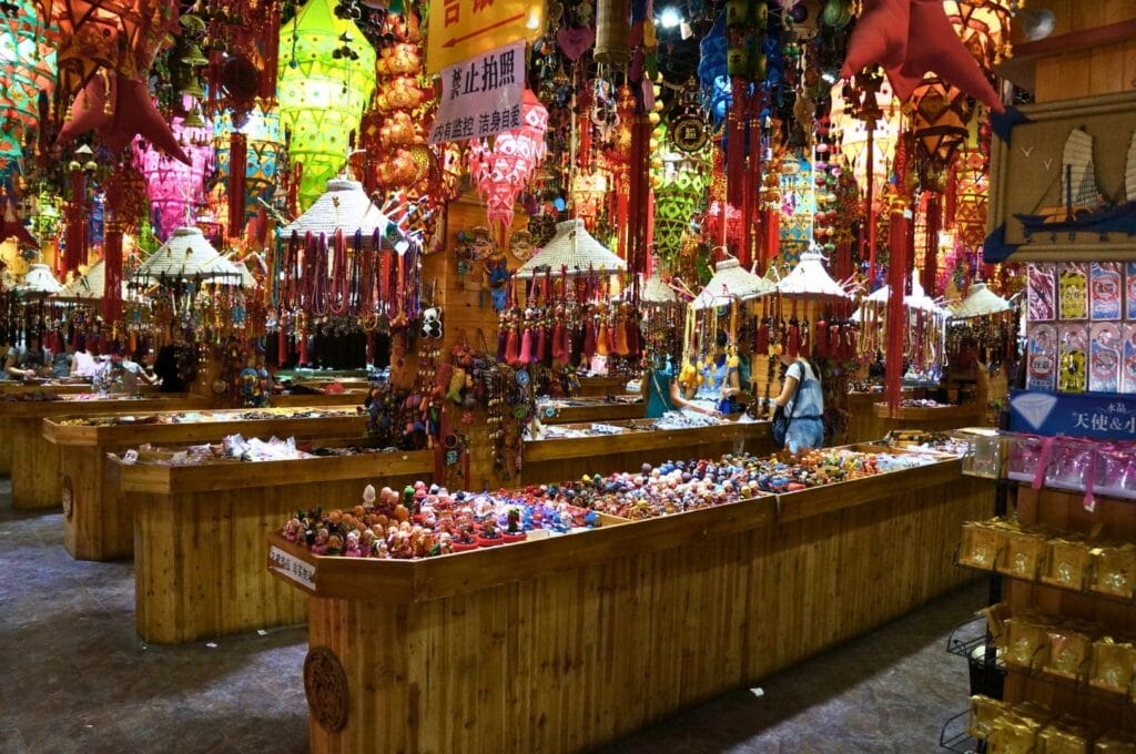 stand dans le quartier musulman de Xi'an