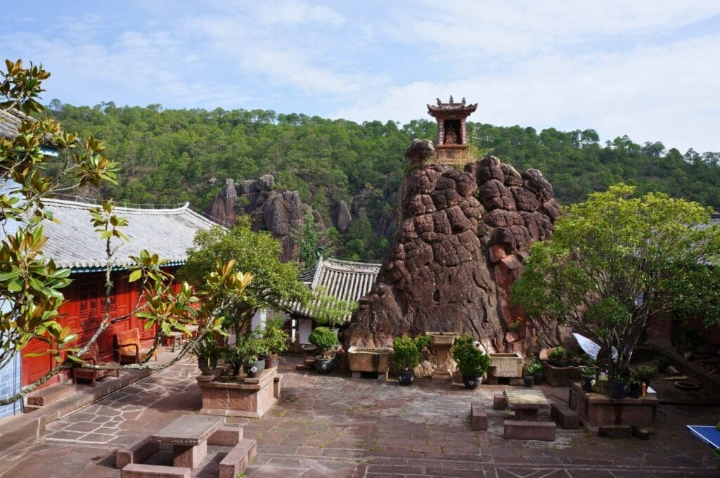 cour des temples de shibaoshan