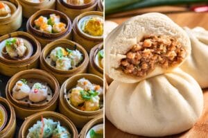 dim sum and baozi, plats chinois