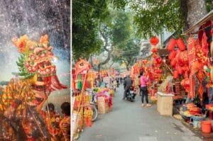 festivités et décorations pour le Nouvel An chinois