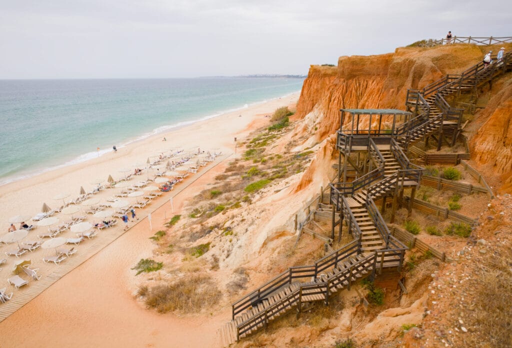 escalier praia falesia