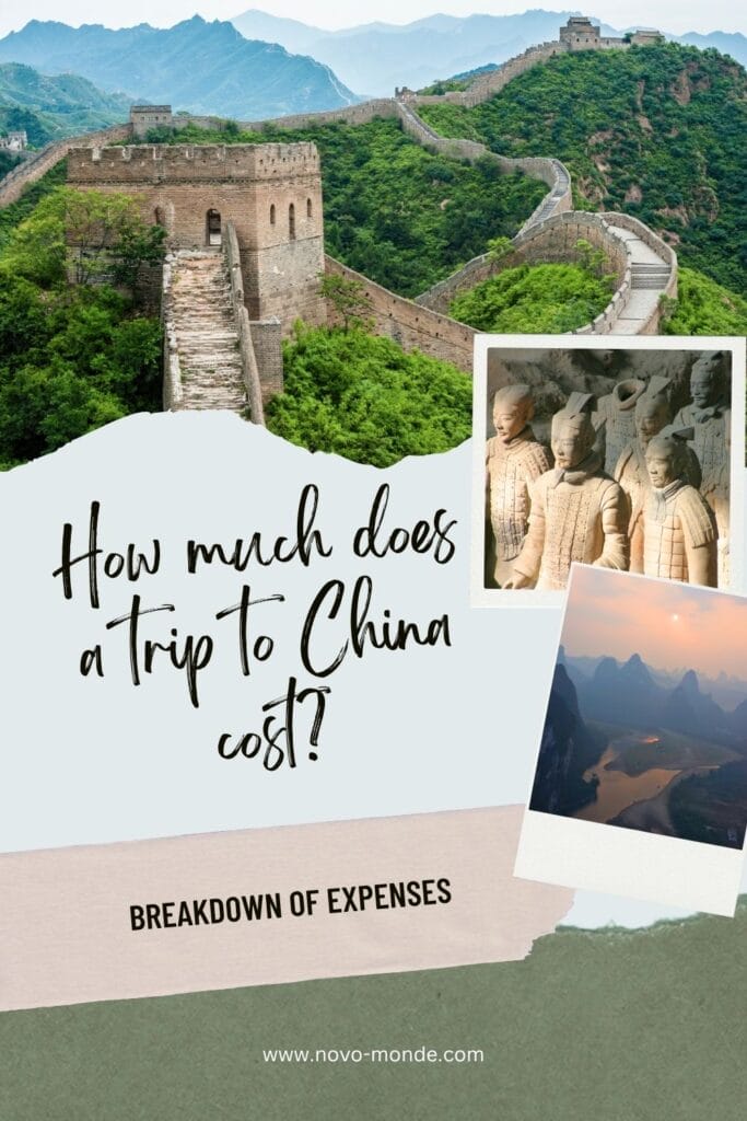 cost trip to china