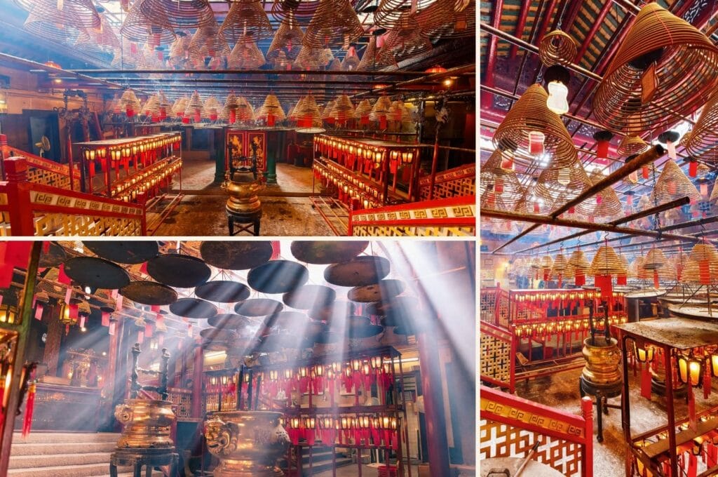 intérieur du temple Man Mo
