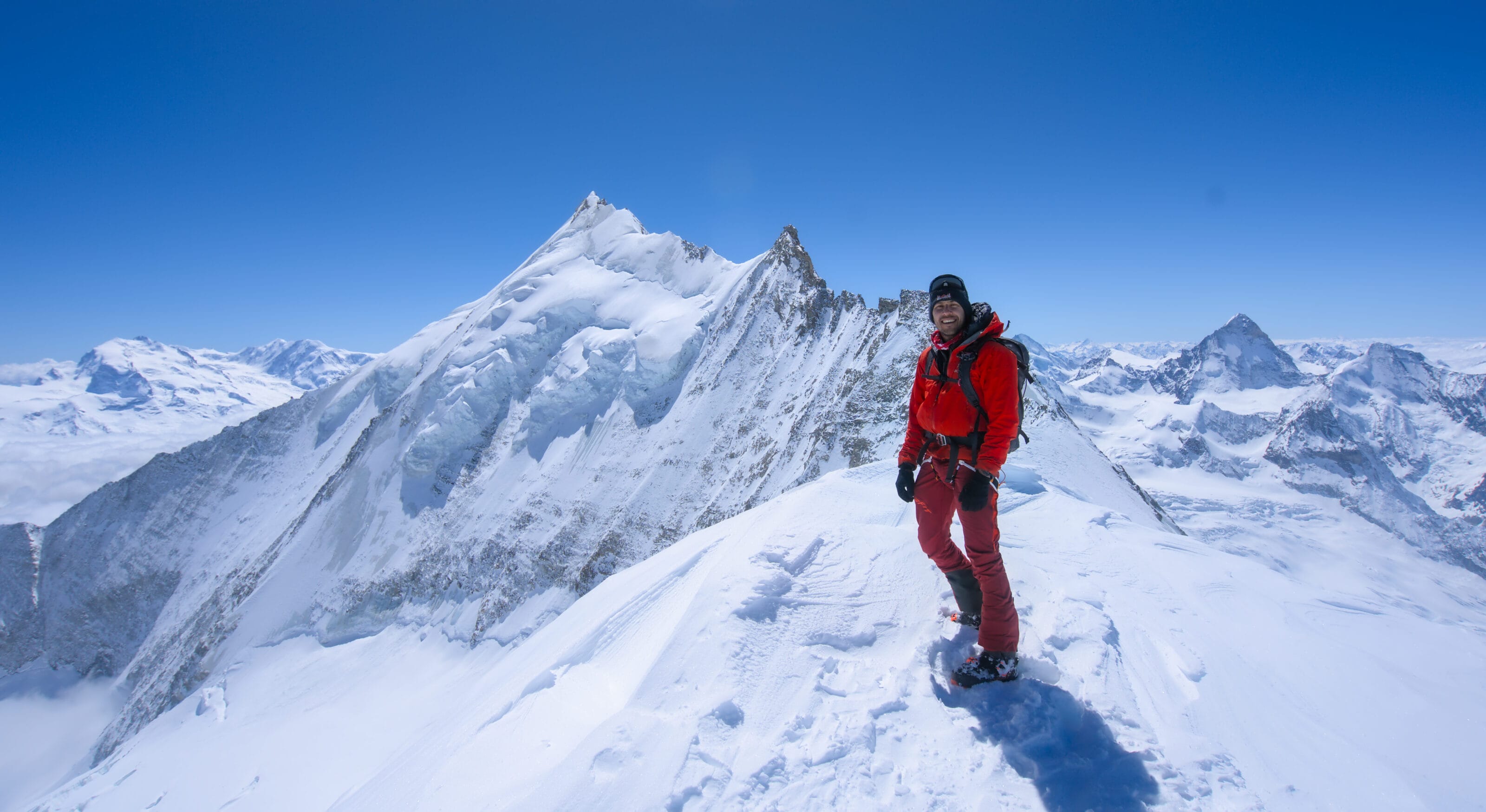 photo souvenir au sommet du Bishorn