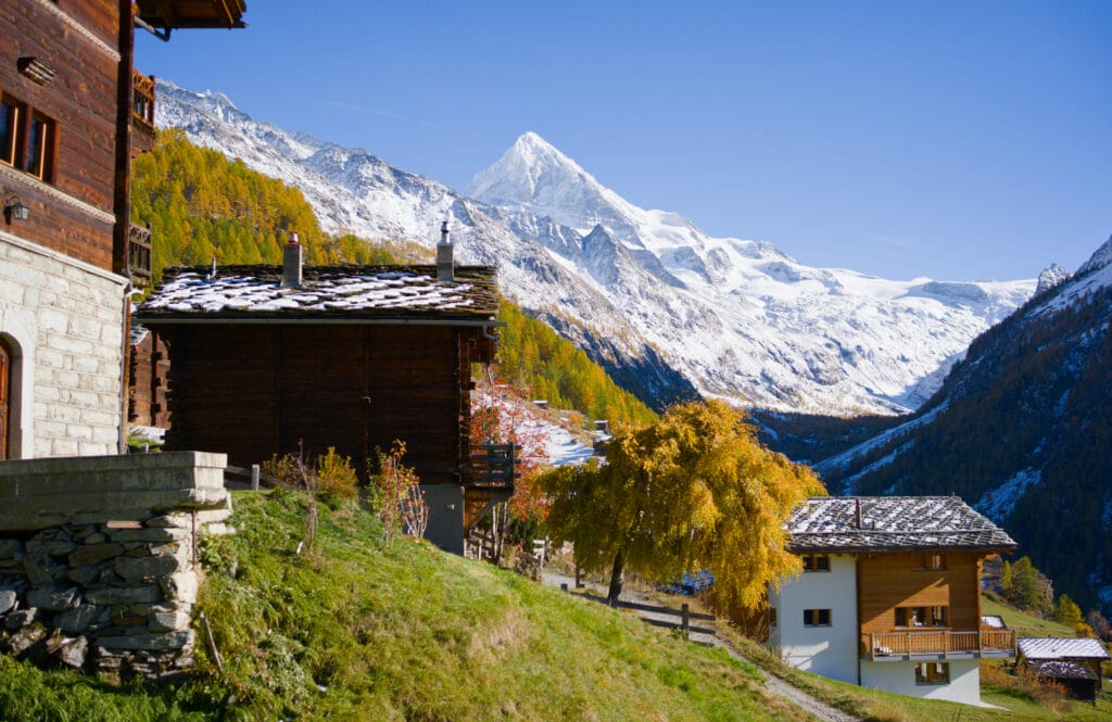 paysage d'automne au Val d'Hérens