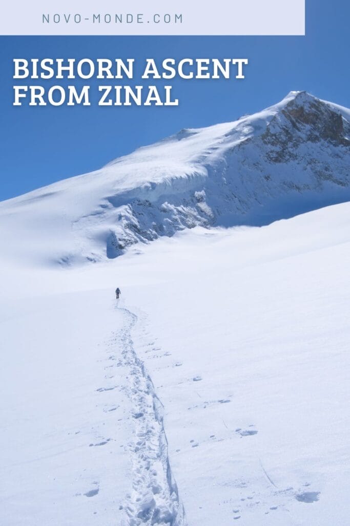 Winter ascent of Bishorn from Zinal