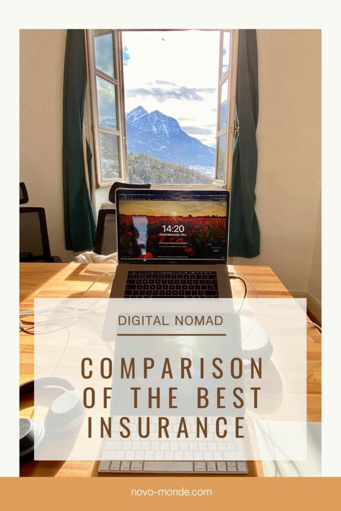 Comparison of the best insurance for digital nomads