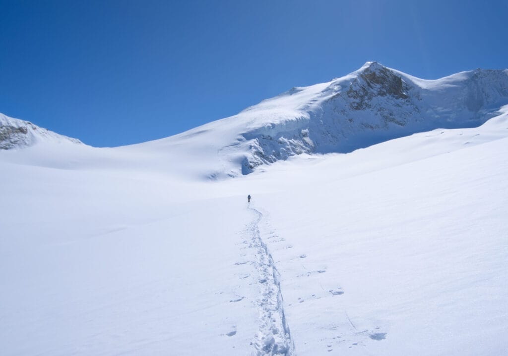 traversée du glacier de Tourtemagne pour monter au Bishorn