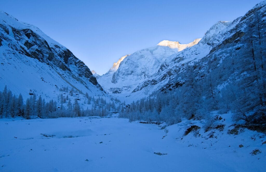sous la cabane du petit Mountet