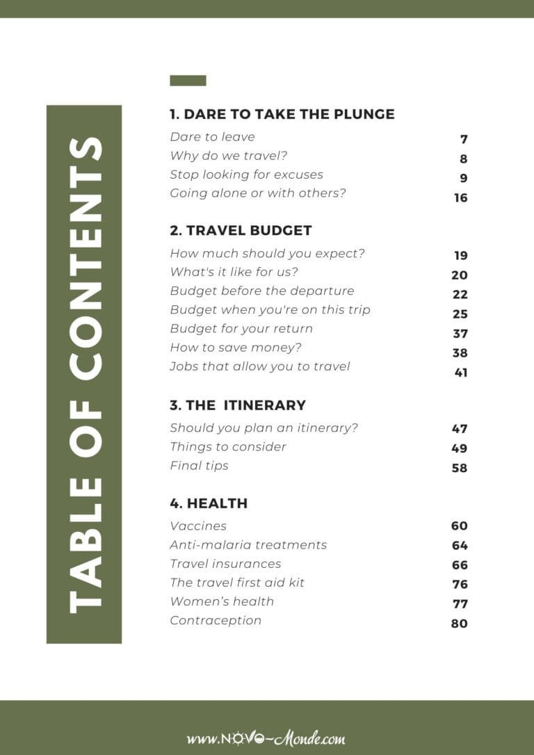 Tourism. Distance Table Book Example How to travel around the world: our comprehensive guide + tips