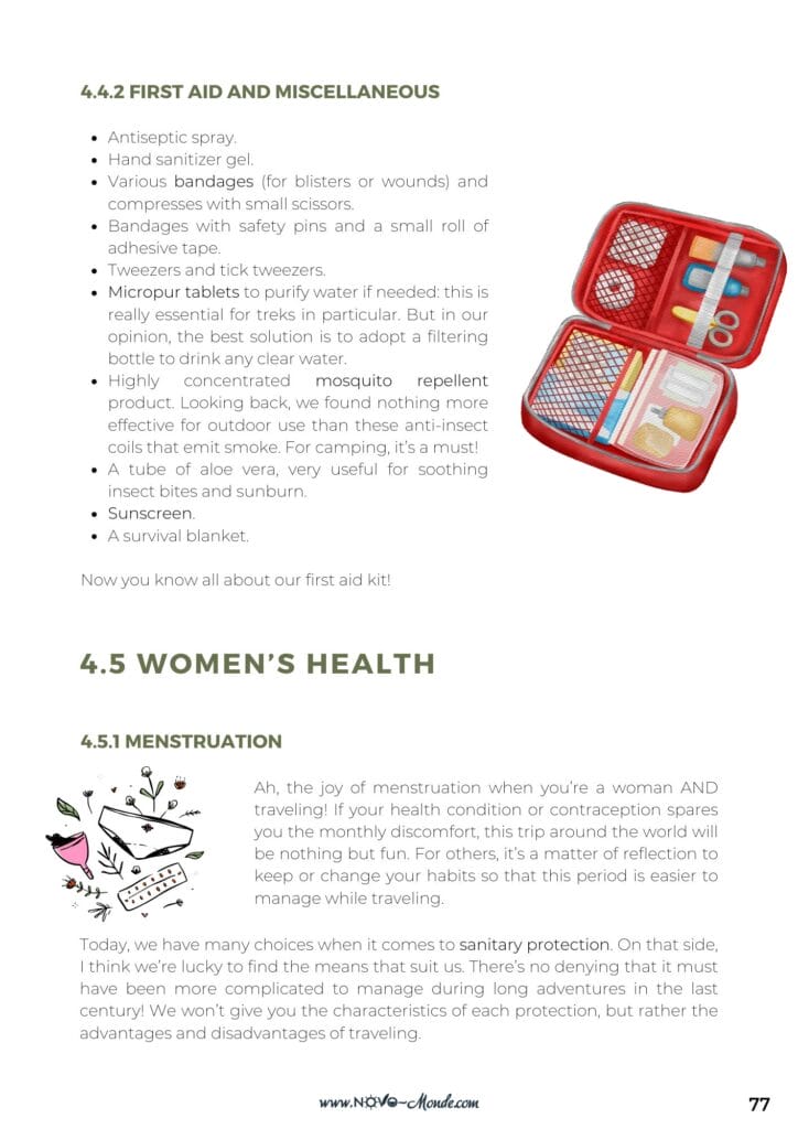 Health when traveling around the world