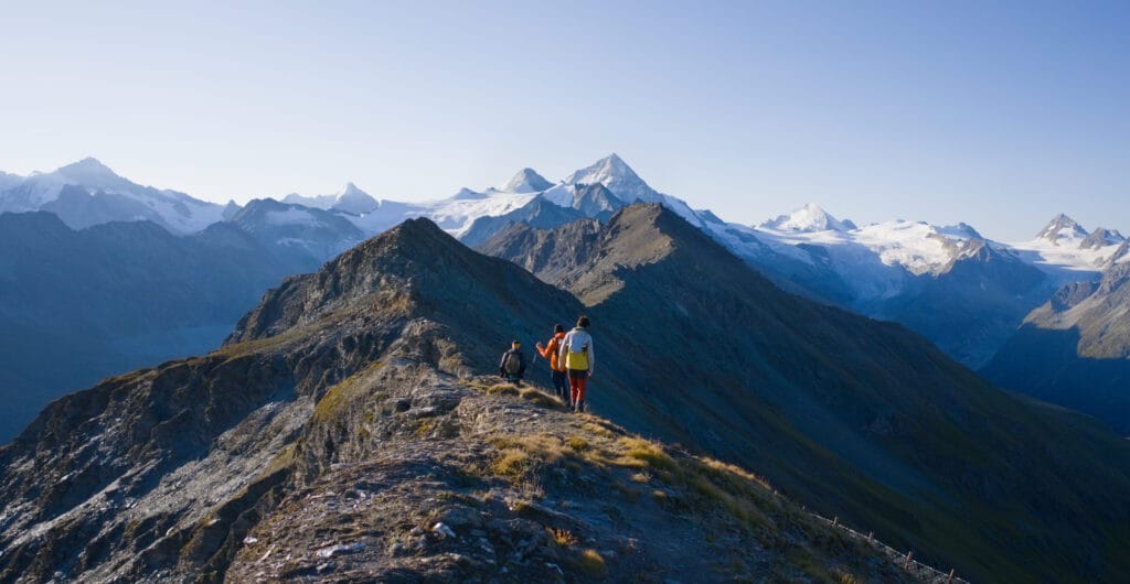 arête du Prélet avec la Pointe du Tsaté derrière