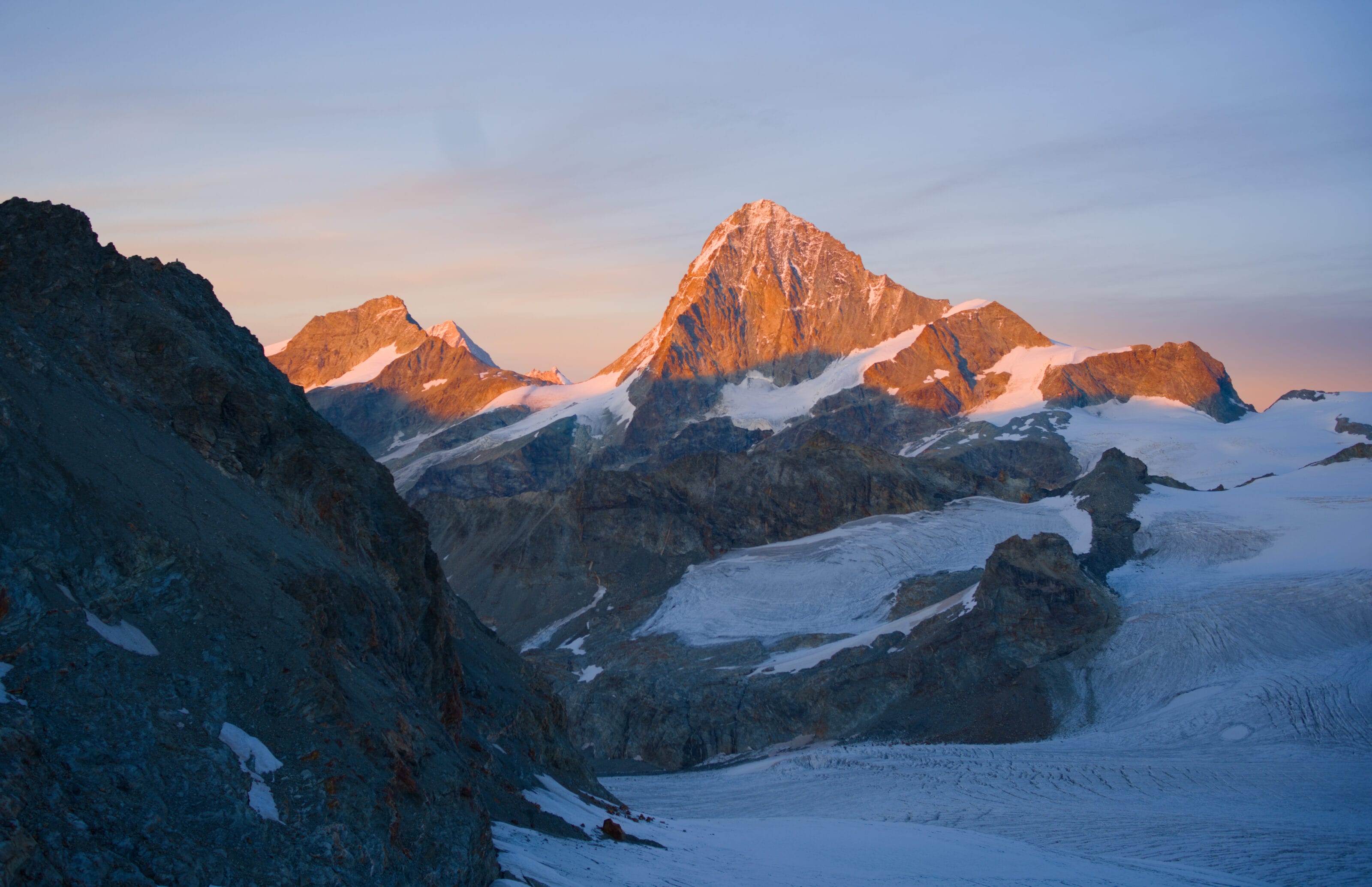 Coucher de soleil sur la Dent-Blanche