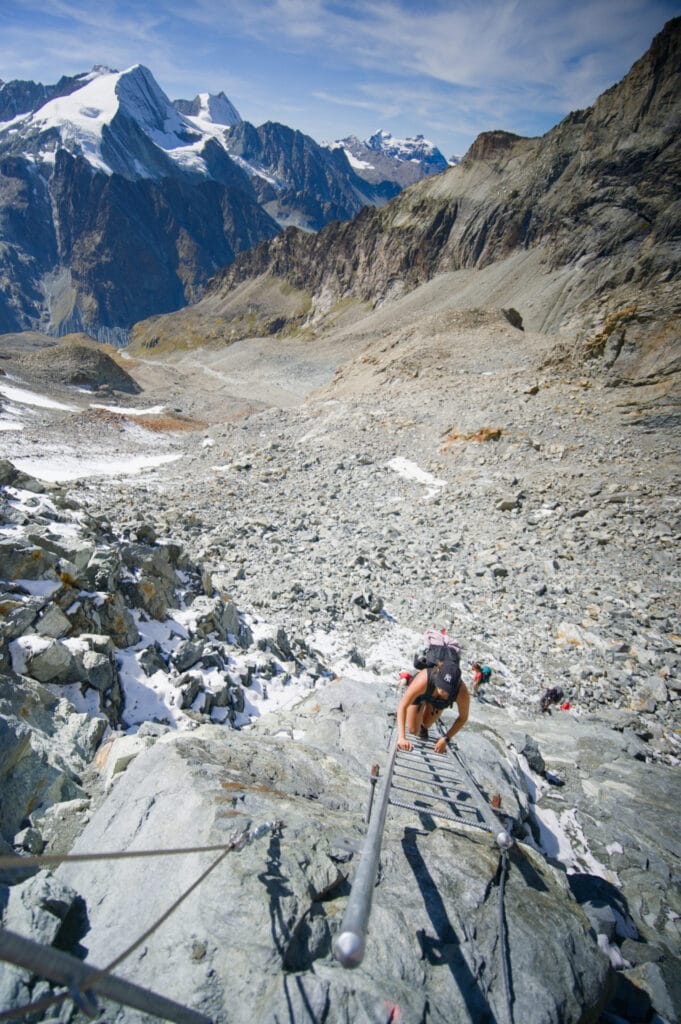 échelles de Bertol avec le Pigne d'Arolla
