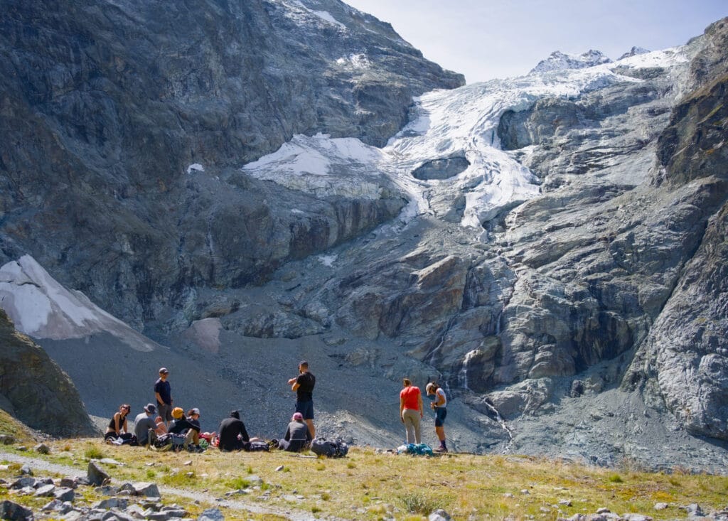 Haut glacier d'Arolla depuis le plateau de notre dame des haut d'Arolla