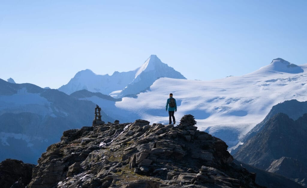 Louis au sommet de la Pointe du Tsaté