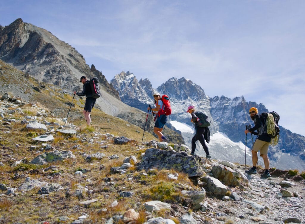 la montée à plans Bertol