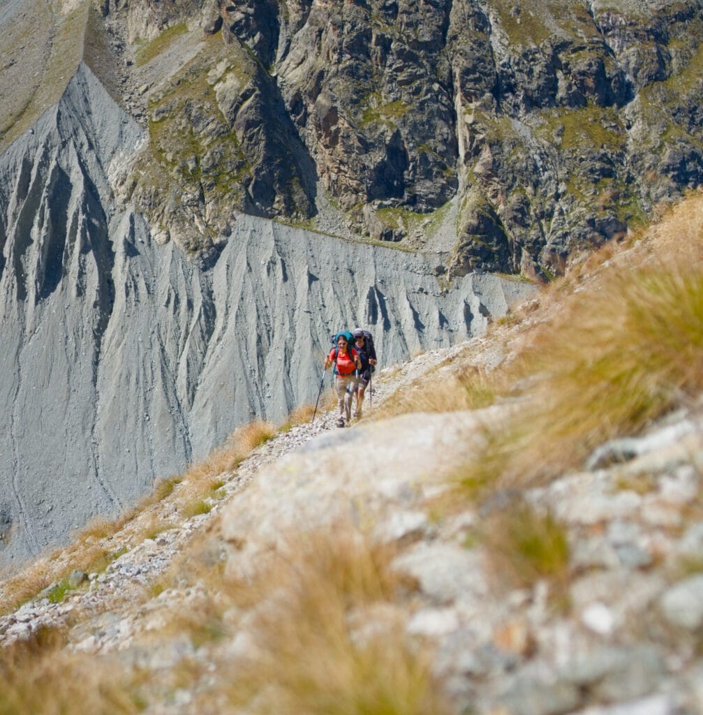 la moraine du haut glacier d'Arolla