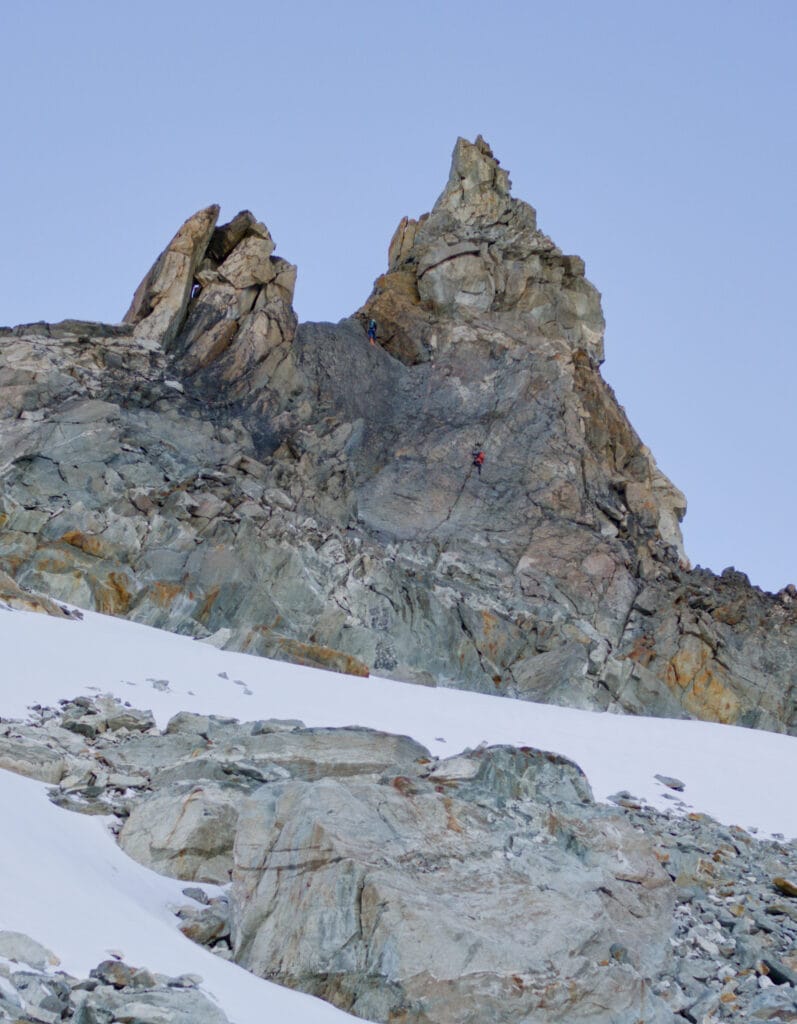 Aiguille de la Tsa, face Est