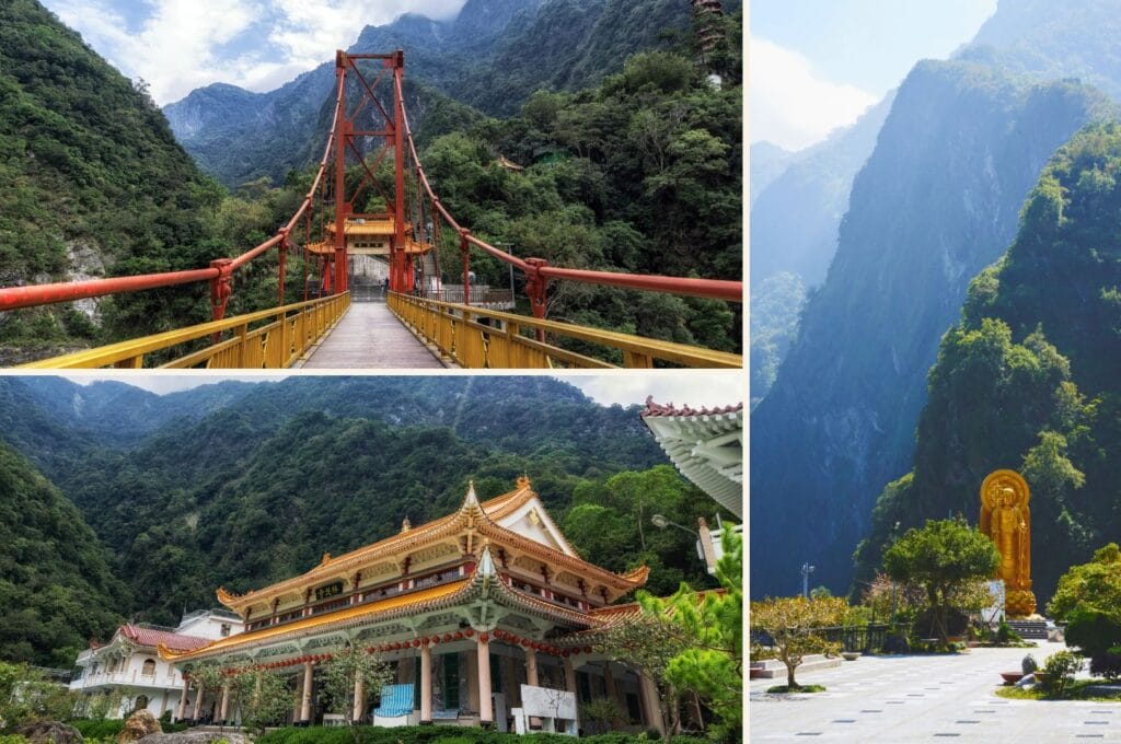 pont et enceinte de temple Xiangde