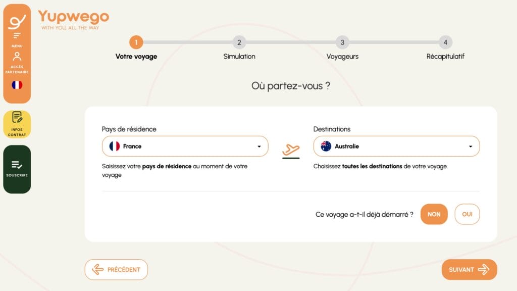 souscrire &agrave; Yupwego