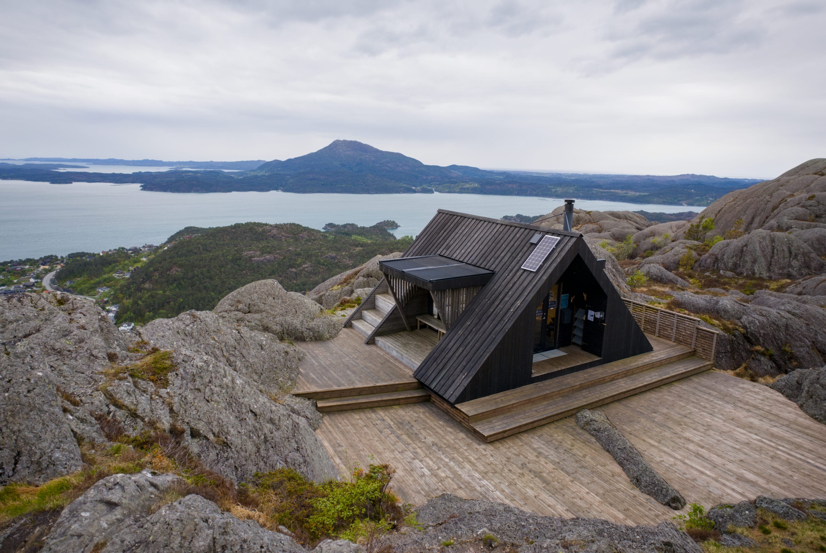vue Dagsturhytta Utsletteslottet - Norvège