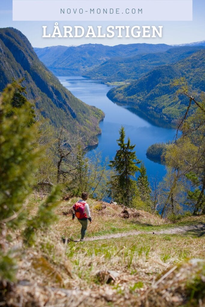 randonnée sur l'arête du Lardalstigen dans le Telemark
