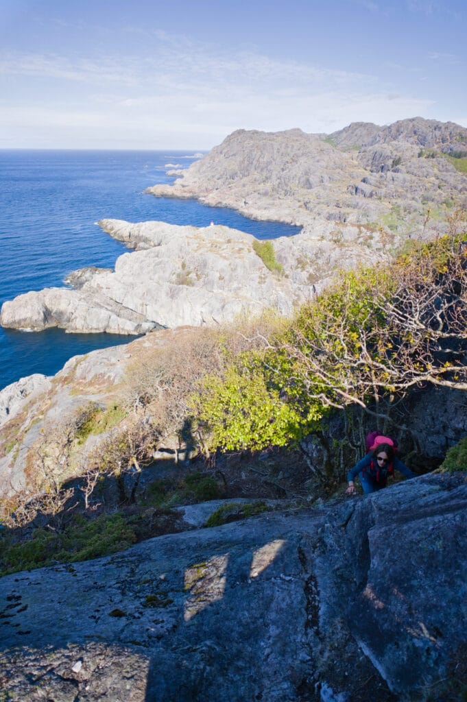 le sentier qui monte un peu plus sec