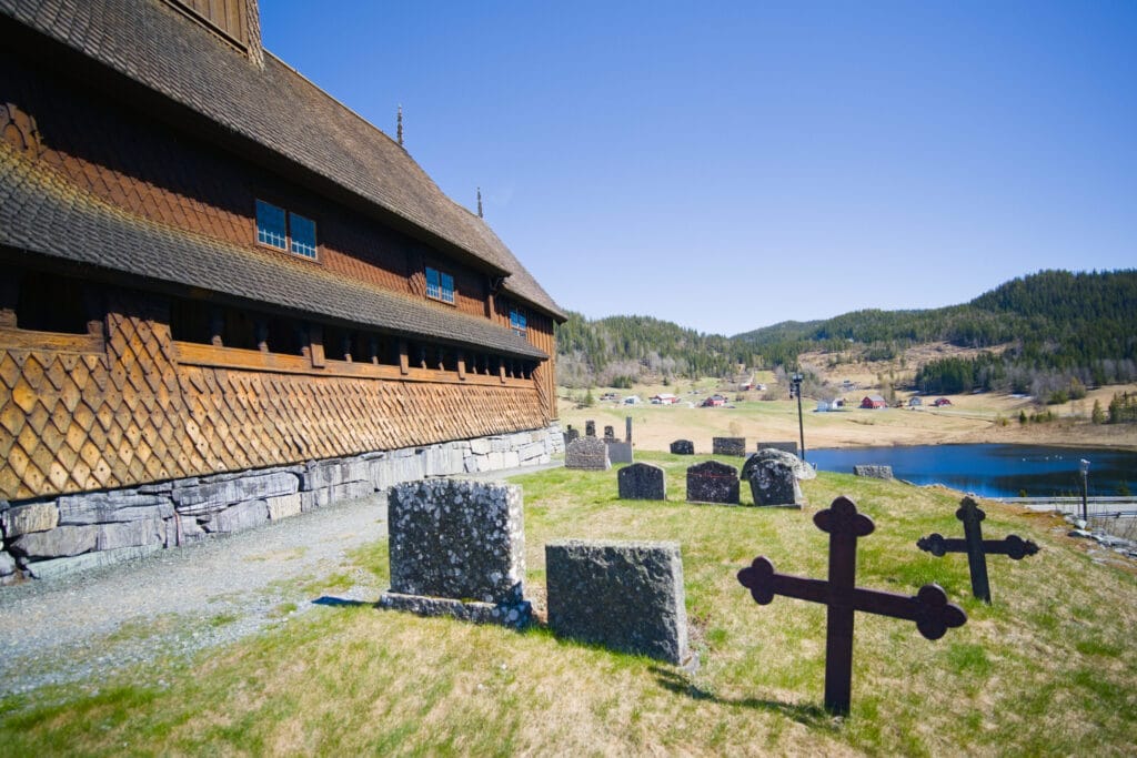 l'église en bois debout d'eidsborg
