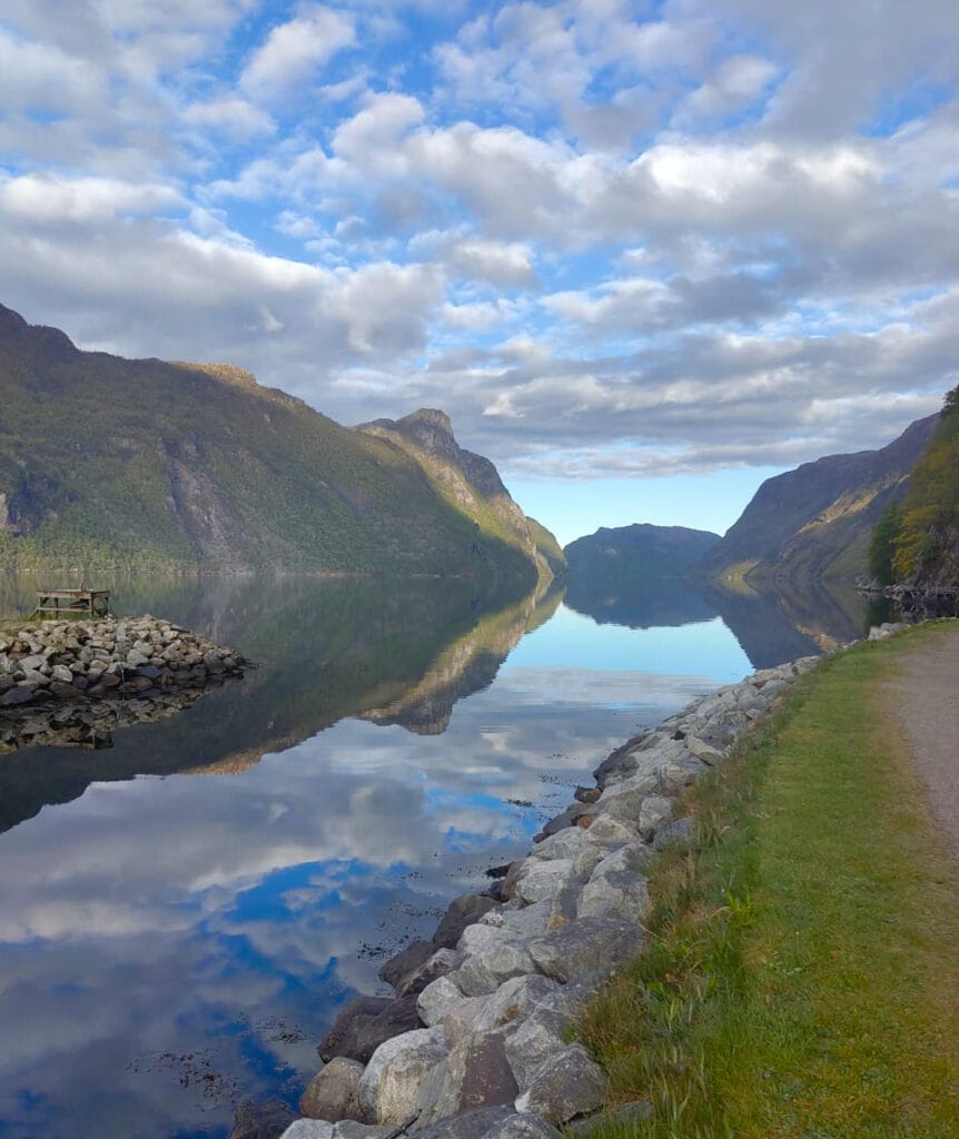 farfjord à côté du camping