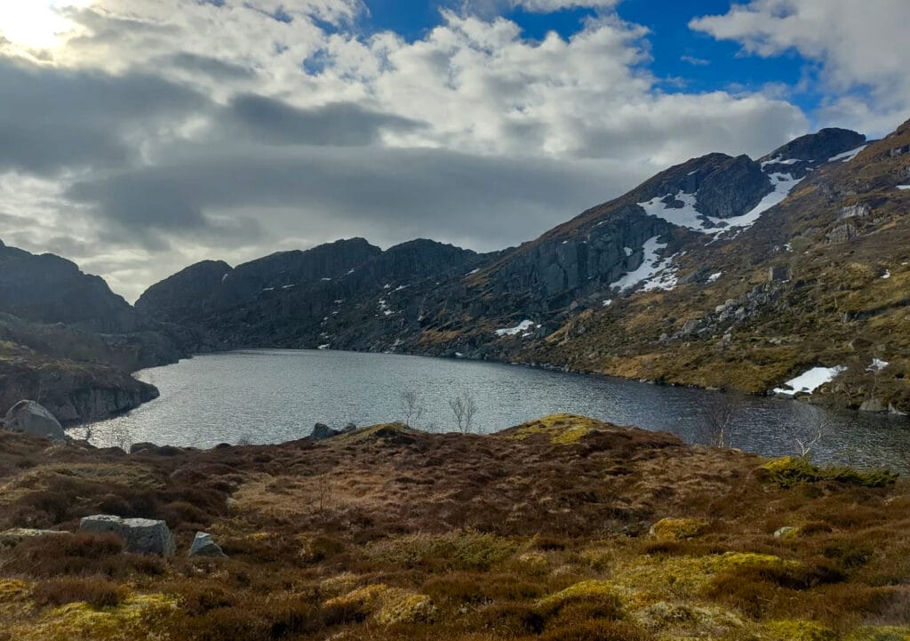 un des lacs en montant au Frafjordhatten