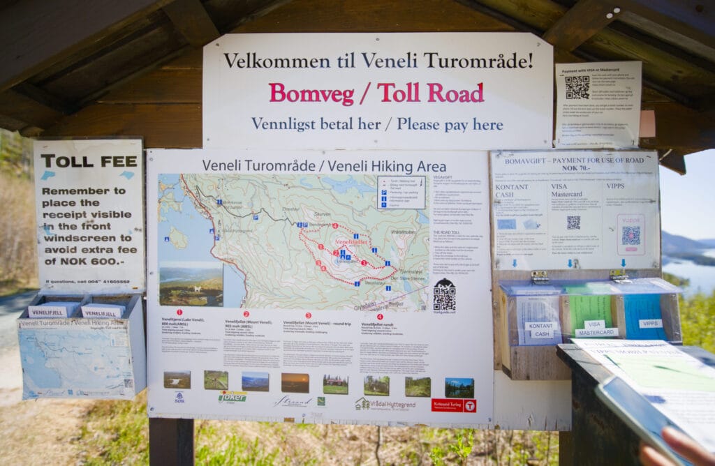 paiement pour la route d'accès au Venelifjell