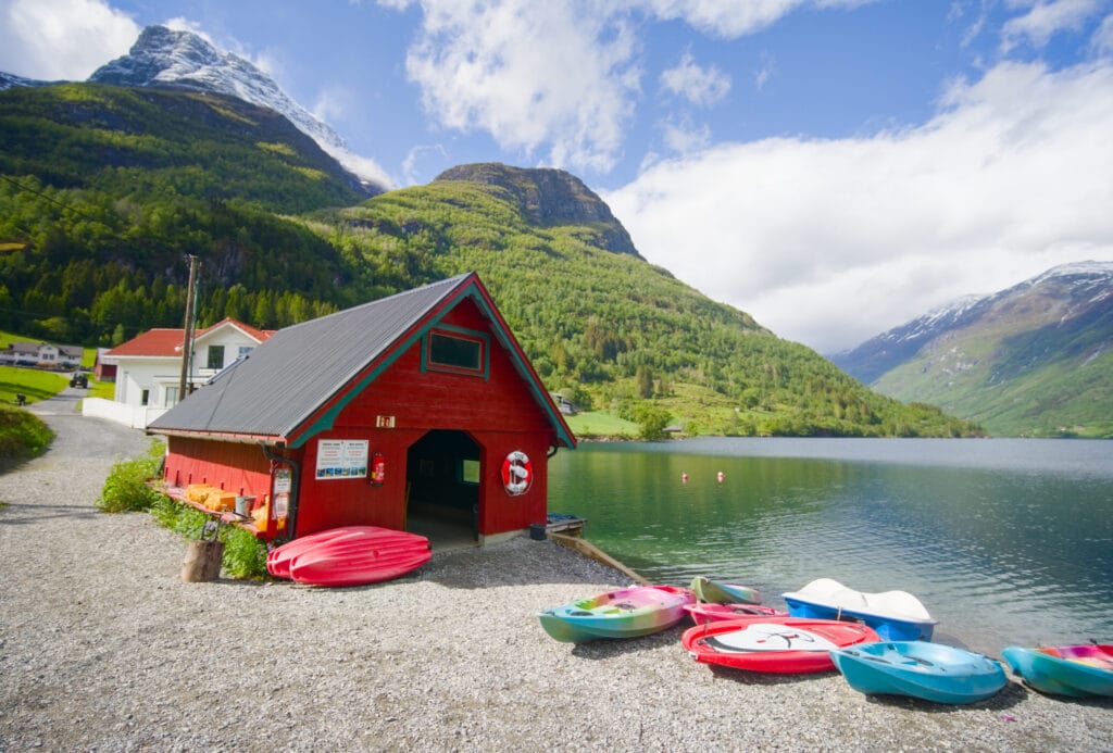 Les canoe du camping Oldevatn