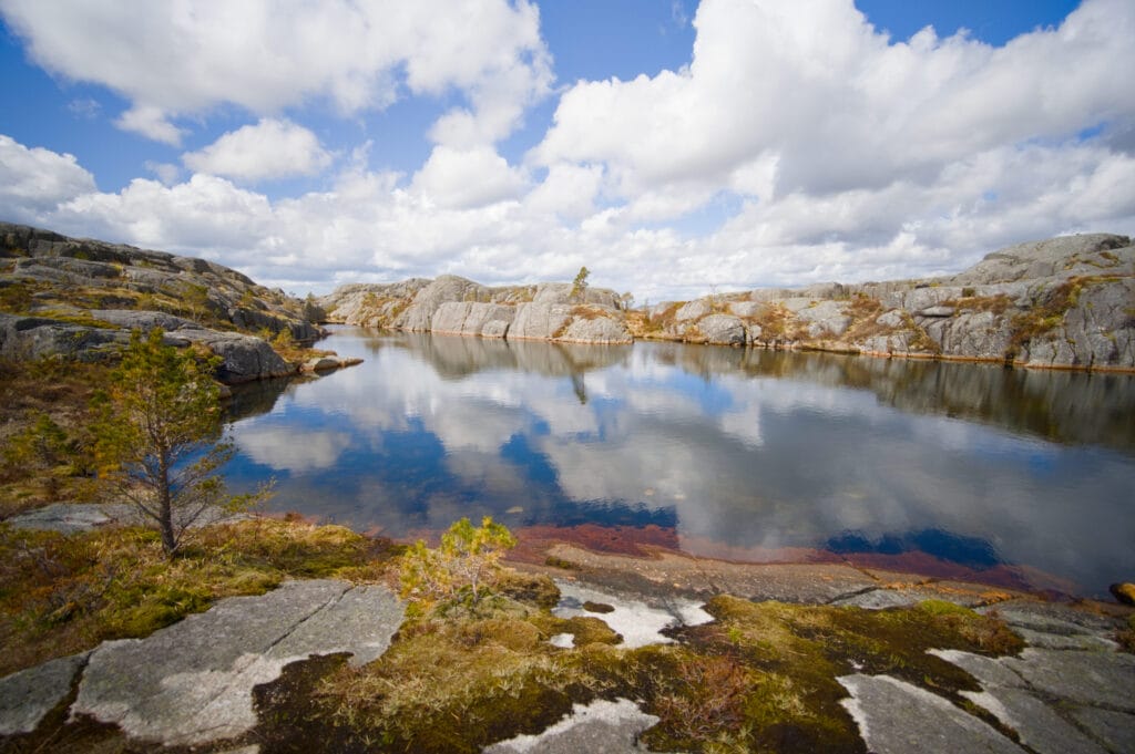 petit lac juste à côté de la fantapytten